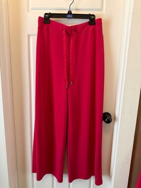 SPANX Wide Leg Pull-On Pants in Bright Pink